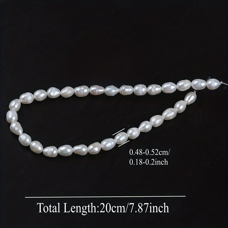 Freshwater Pearl Beads 20cm 4.8-5.2mm for Jewelry Making DIY Accessories