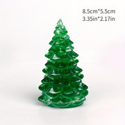 Ручная работа, украшение в виде дерева удачи из смолы с натуральными драгоценными камнями для рождественского декора и праздничных подарков.