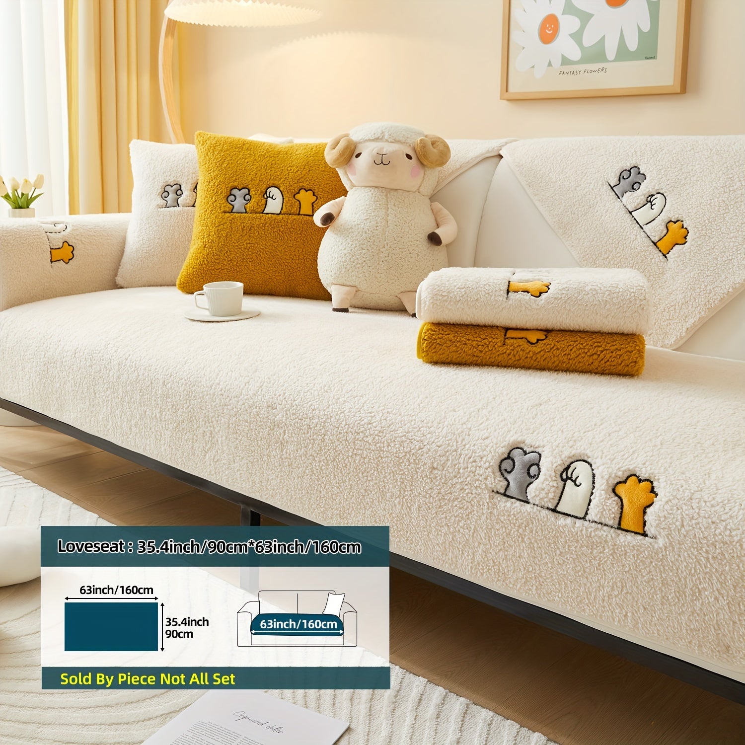 Плюшевый чехол на диван для собак, противоскользящий, защитный чехол для мебели