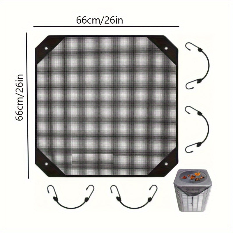 Protective Mesh Screen With Leaf Guard for Outdoor Air Conditioner Unit Durable All-Season Protection