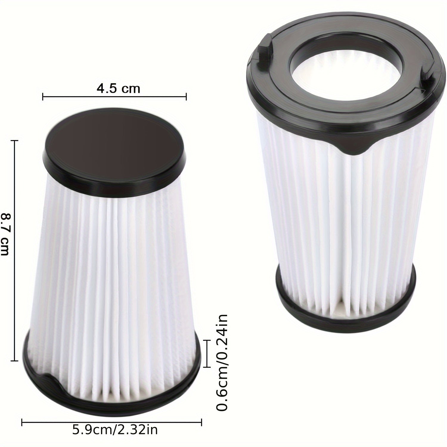 6 ta almashtirish filtri to'plami simsiz qo'lda changyutgich aksessuarlari uchun