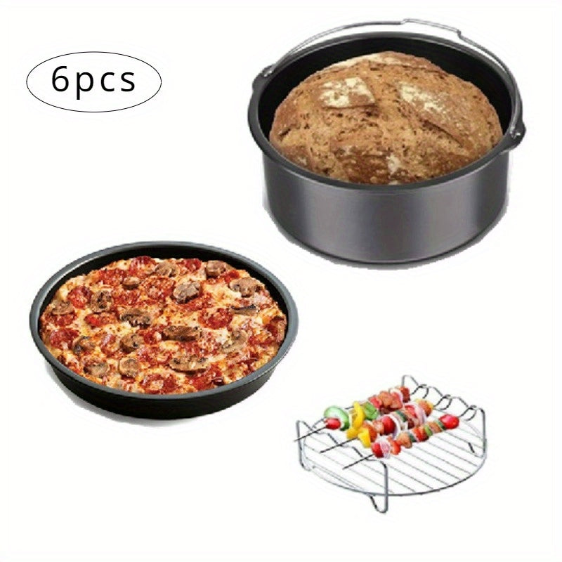 6pcs Air Fryer Accessory Kit 2 Quart Compact Air Fryer Accessories