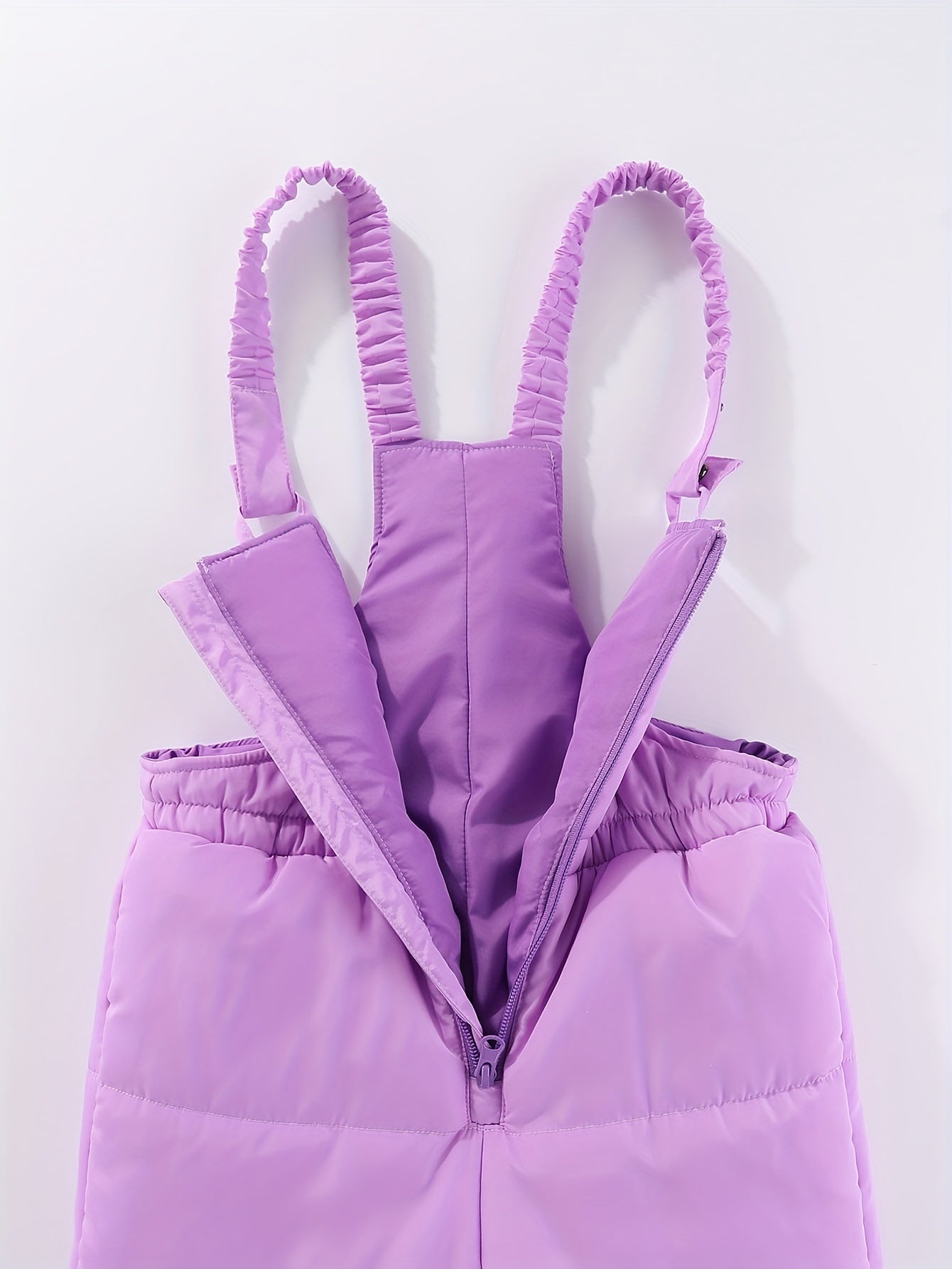 Girls' Winter Ski Snowsuit Set Hooded Jacket Suspender Pants for Outdoors