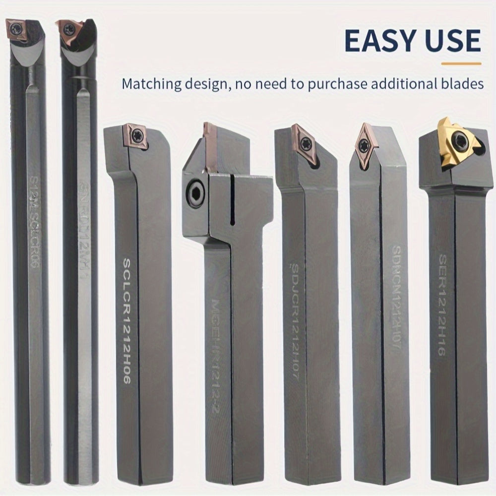 21-chi qismli metall frezalash asboblari to'plami, ip bilan tutuvchi, teshik ochish barlari va karbid plitalar bilan