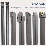 21-chi qismli metall frezalash asboblari to'plami, ip bilan tutuvchi, teshik ochish barlari va karbid plitalar bilan