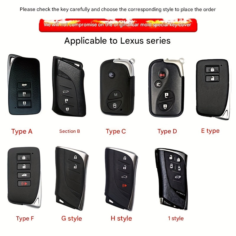 Car Key Cover Ring Protector for Universal Sedan SUV Black Durable