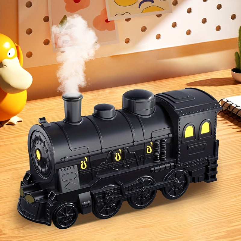 Vintage Steam Train Essential Oil Diffuser va Namlagich, chiroqlar bilan