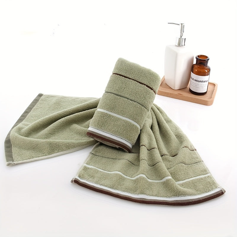 Cotton Hand Towel 476 GSM Knit Fabric 32x74 cm for Face Bathroom Home Outdoor