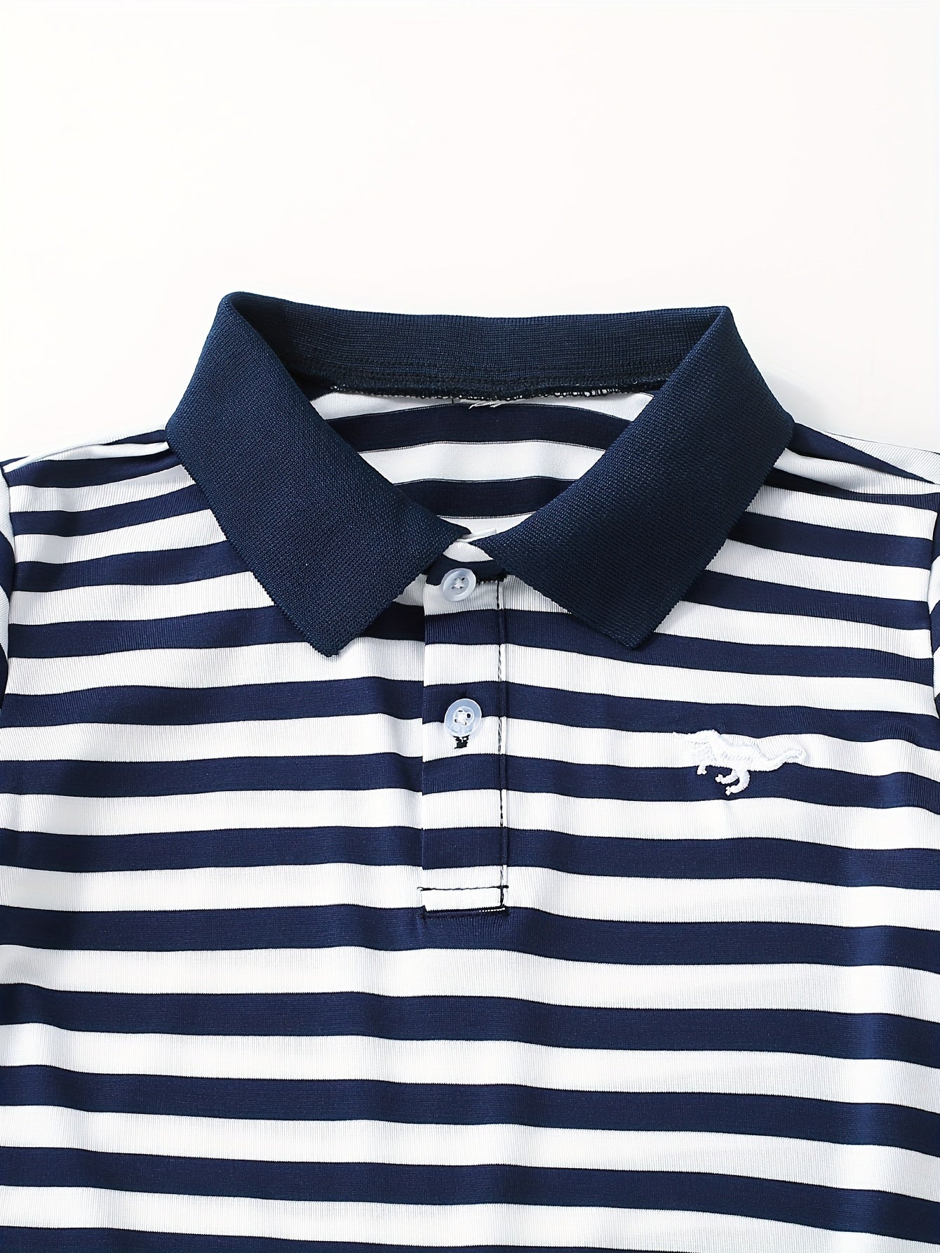 Kids Boys Summer Short Sleeve and Shorts Set Animal Embroidered Polyester