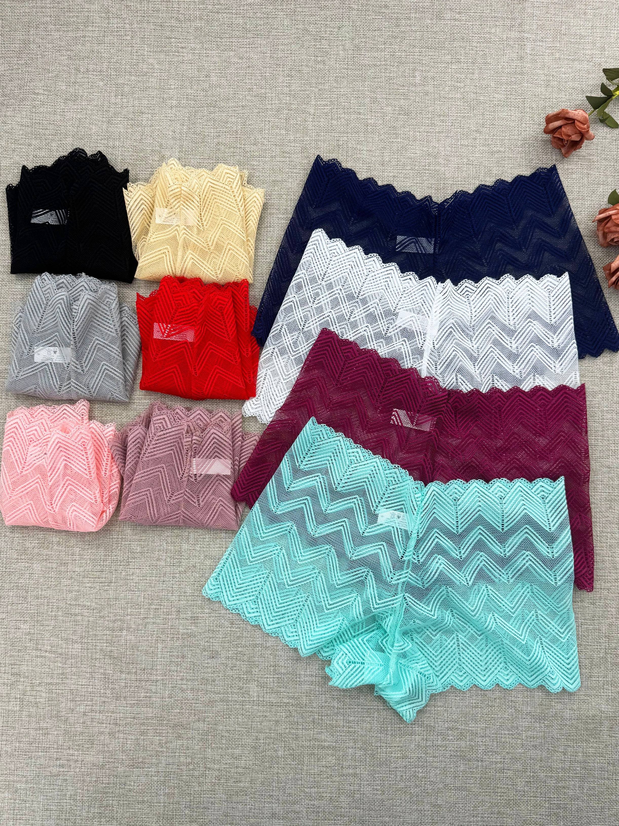 Women's Floral Lace Semi-Sheer Boyshort Panties Set 10 Pack Lingerie
