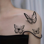 Unisex Waterproof 3D Butterfly Tattoo Sticker - Long-Lasting, Easy to Apply