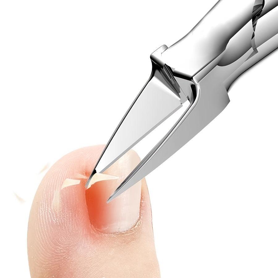 Stainless Steel Toenail Clipper for Thick Nails, Straight Edge, Hypoallergenic