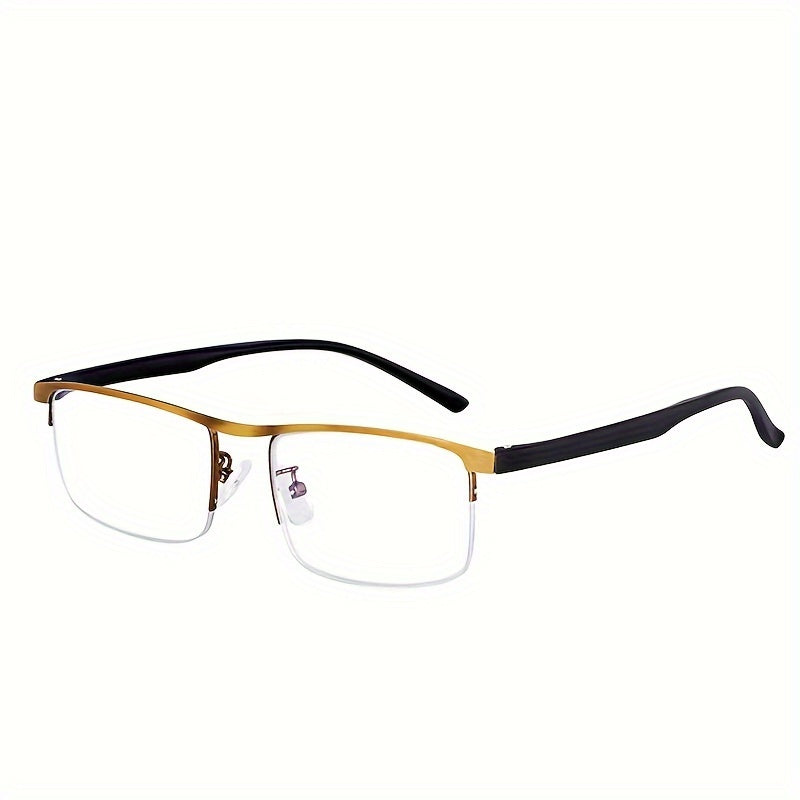 Unisex Dual-Purpose Reading Glasses with Blue Light Protection and Half-Frame