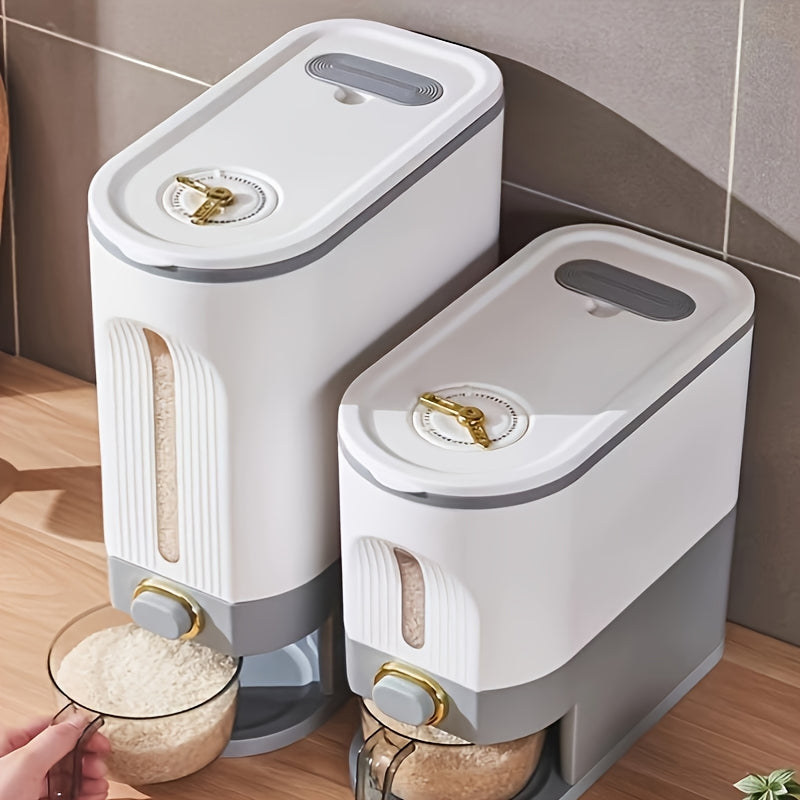 Havo o'tkazmaydigan guruch dozatori, donalarni saqlash konteyneri, suv o'tkazmaydigan plastmassa oshxona tashkilotchisi