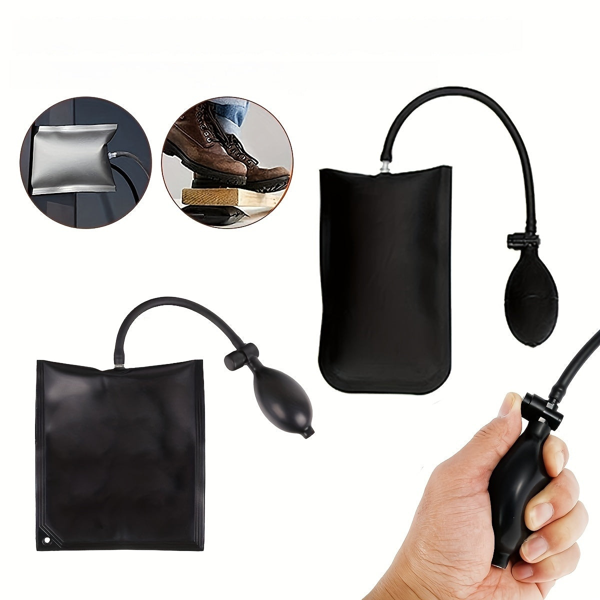 Universal Car Repair Tool Kit Inflatable Air Wedge Door Lock Grabber