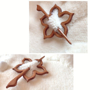 Ayollar va bolalar uchun 3 ta qoʻlda tayyorlangan yogʻoch hayvonlar broshuralari toʻplami