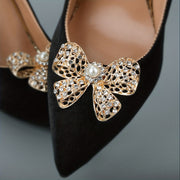Women's Detachable Bowknot Shoe Buckles for High Heels Decoration