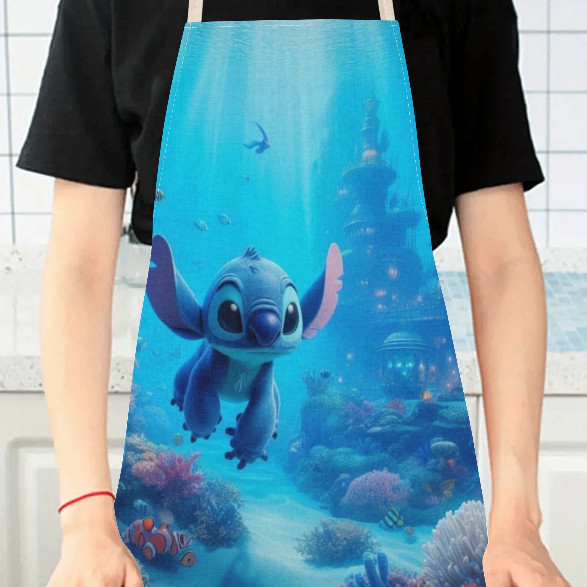 Waterproof Apron with Cartoon Characters for Kids, Stylish and Durable