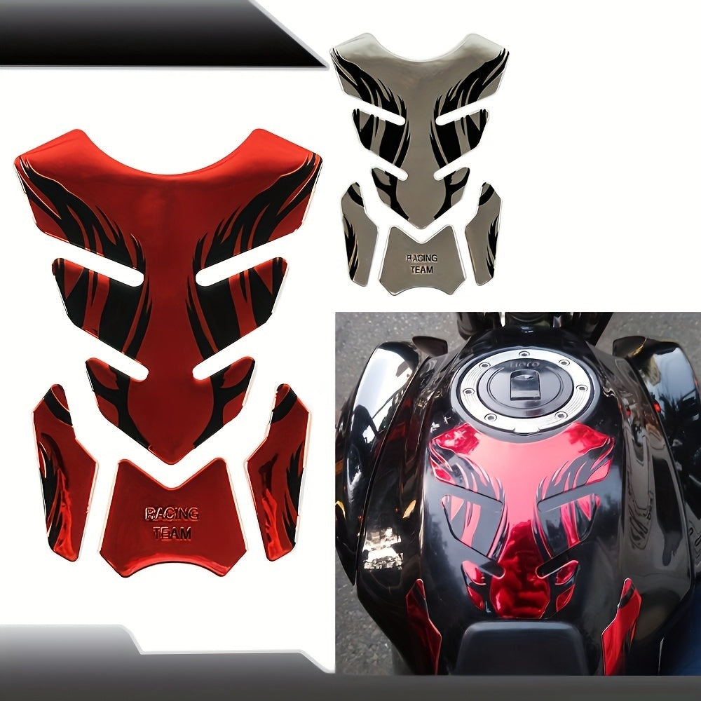 Motorcycle Soft Rubber Fuel Tank Protector Decal for Gas Oil Gasoline