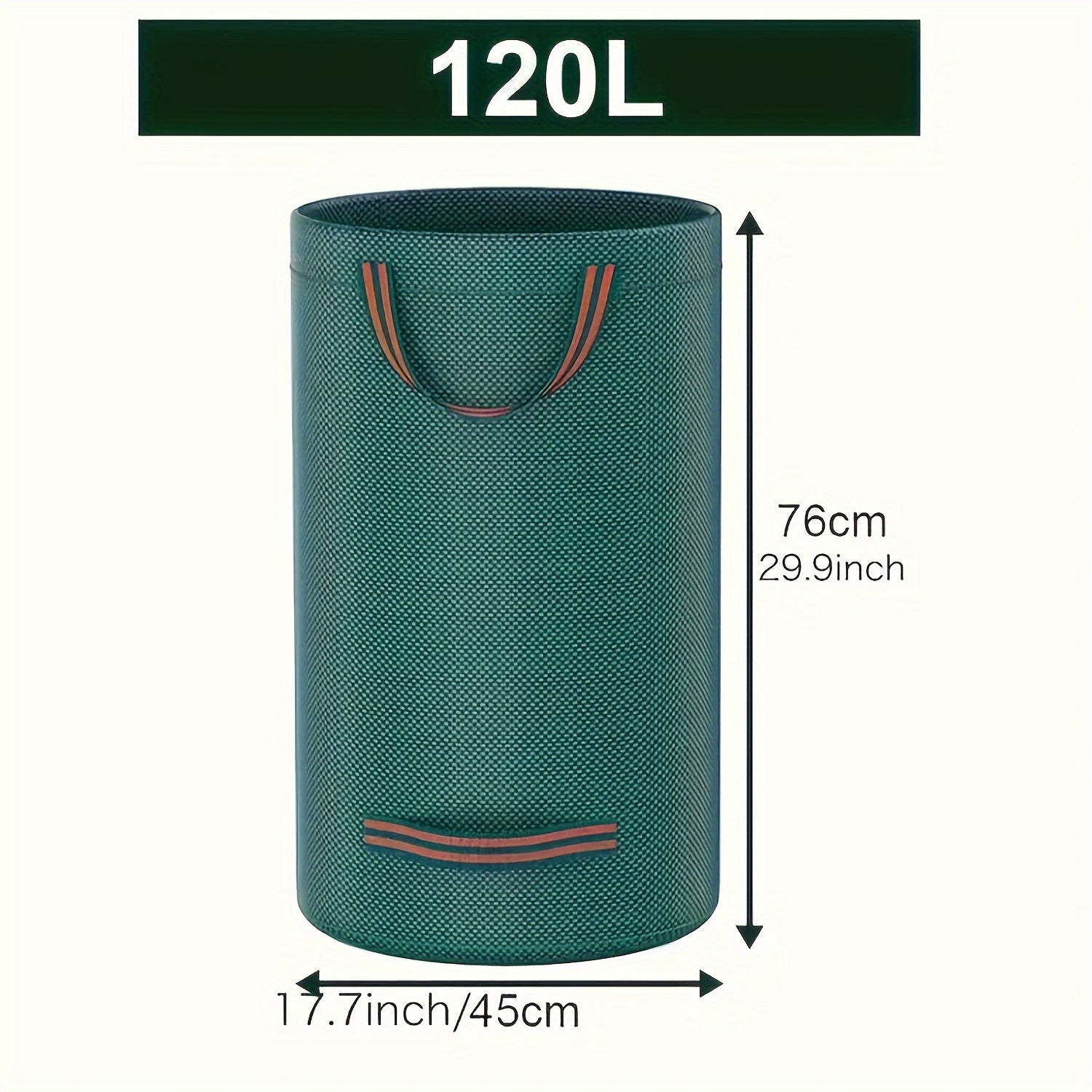 Reusable Garden Leaf Bag Waterproof PP Yard Waste Sack with Handles 120L 300L 500L