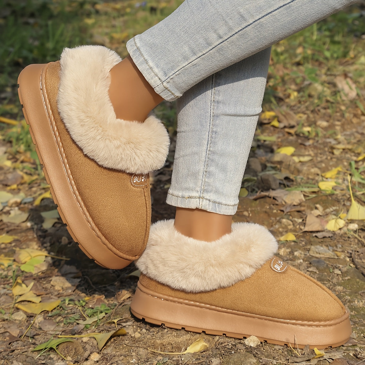 Unisex Winter Short Boots Thick Sole Anti-slip Warm Cold-proof Indoor Outdoor