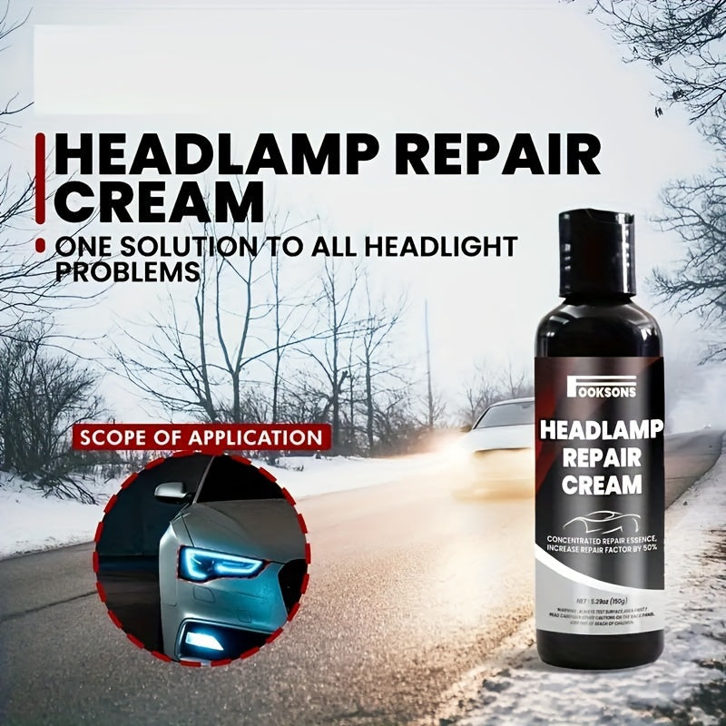 Car Headlight Restoration Kit 5.29oz Crystal Clear Coating Scratch Repair