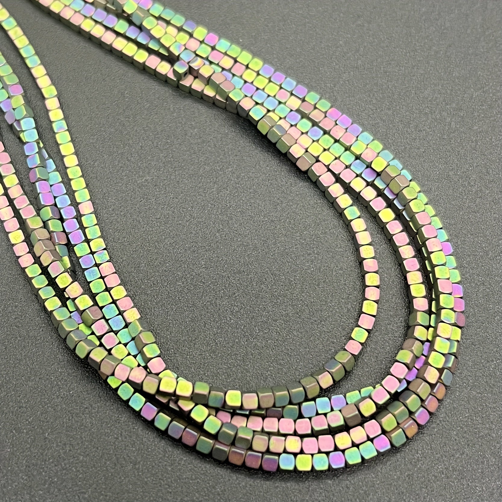 Hematite Small Square Beads 2/3mm Jewelry Making Supplies