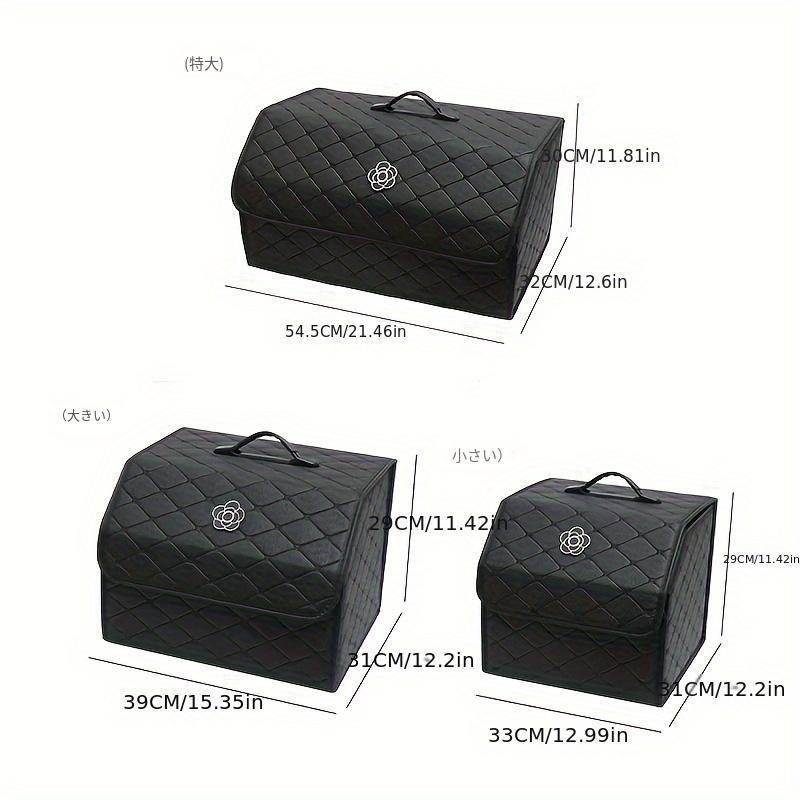 Faux Leather Trunk Organizer Car Storage Solutions Large Medium Small