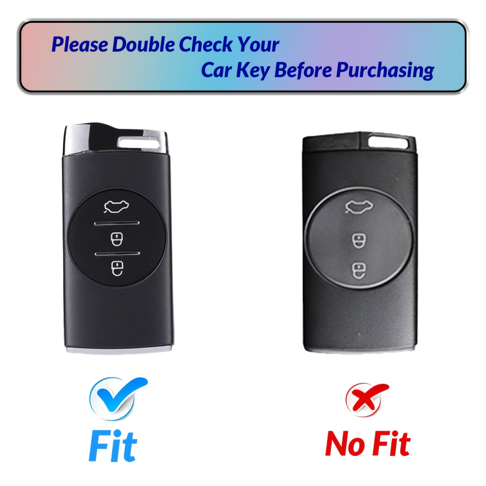 Universal TPU Car Key Case Cover for SUV and Sedan with Easy Access Buttons