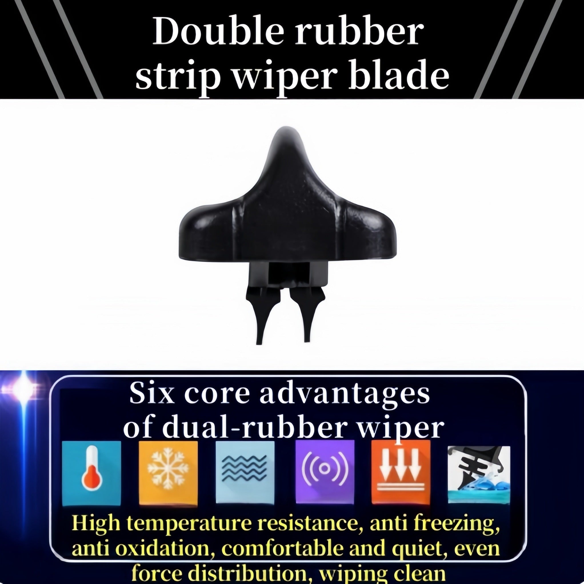 HD Wiper Blades for Cars Bardoshli Avtomobil Shisha Yopish uchun Uzun Muddatli Avtomobil Shisha O‘rnash uchun Qismlar