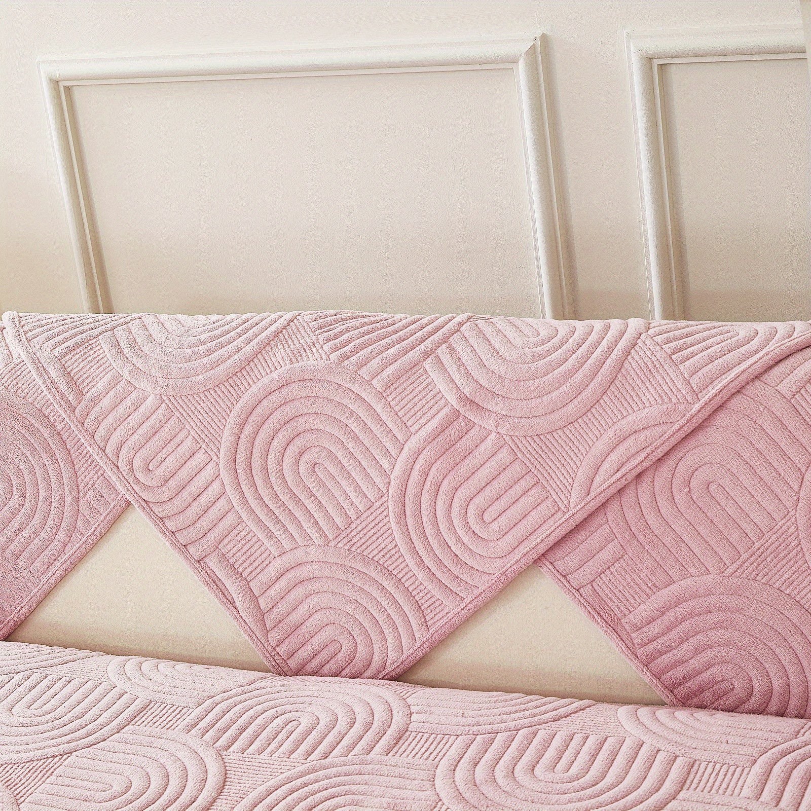 Чехол на мебель из молочного бархата с шерпой, противоскользящий, для защиты мебели, подходит для домашних животных