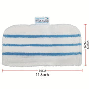 5 ta to'plam yuviladigan almashtirish padlari uchun bug'li mop, qora, qayta ishlatiladigan, mos keladi