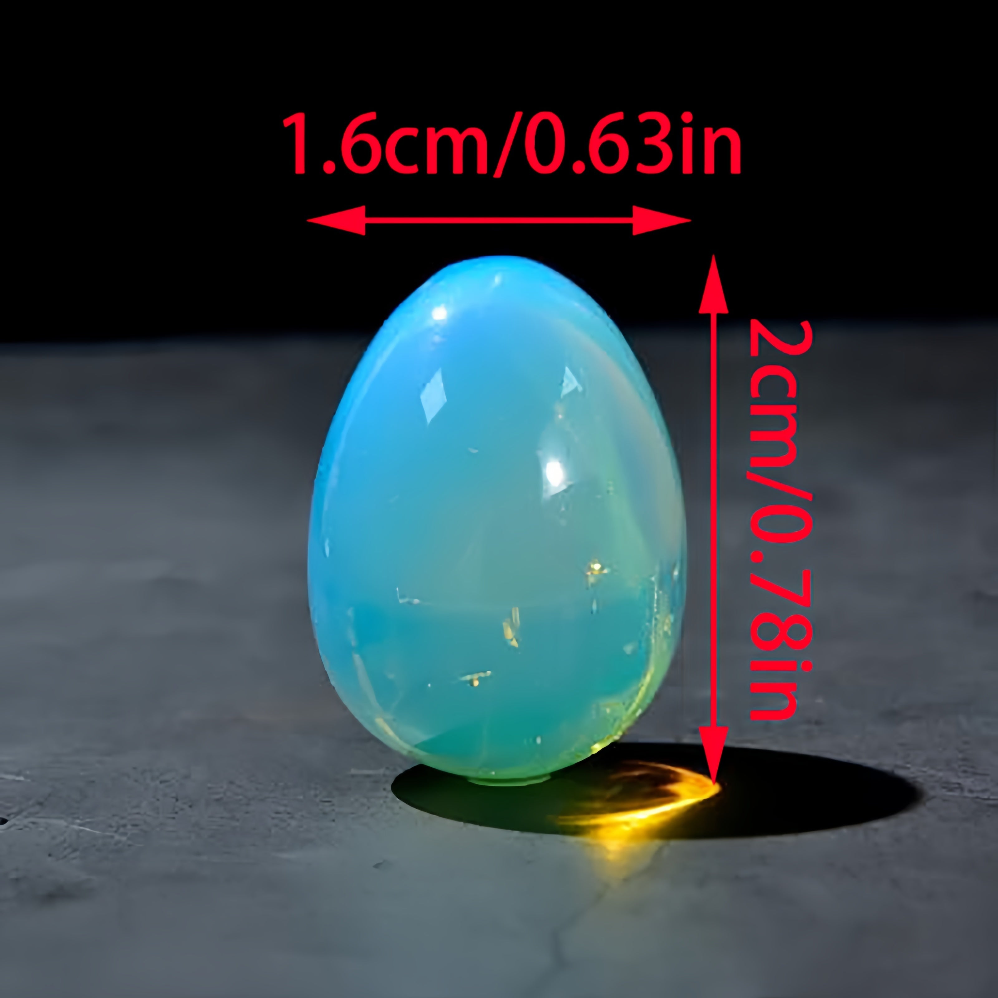 Colgante de huevo de cristal de ópalo, piedra natural, regalo de meditación para mujeres y madres