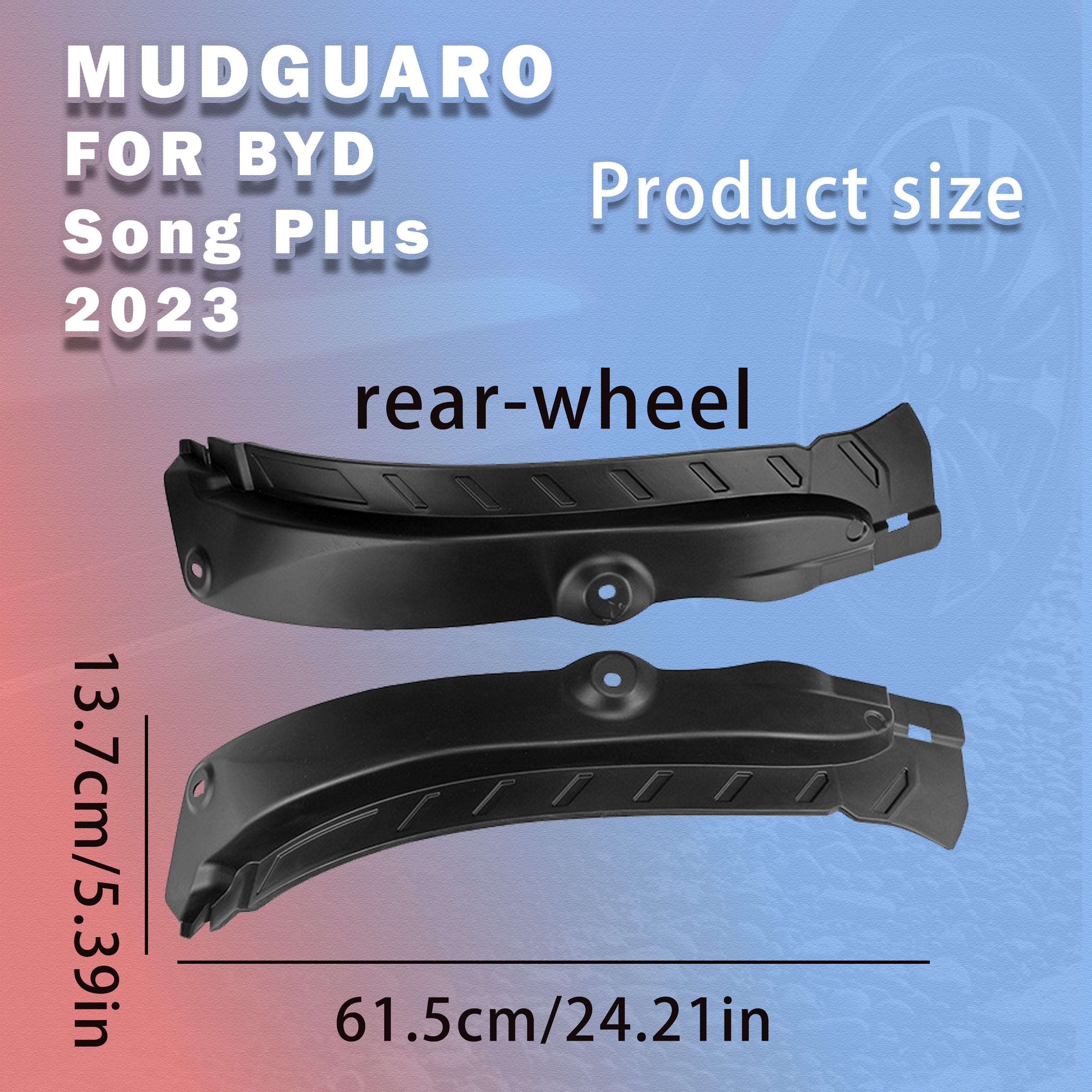 2 dona avtomobil shlangi orqa g'ildirak paneli himoyachilari PP material mustahkam qarshilik ko'rsatadigan qattiqlashgan