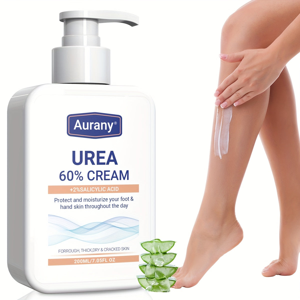 Urea 60% Salicylic Acid Moisturizing Cream for Dry Skin on Feet Knees Elbows 200ml