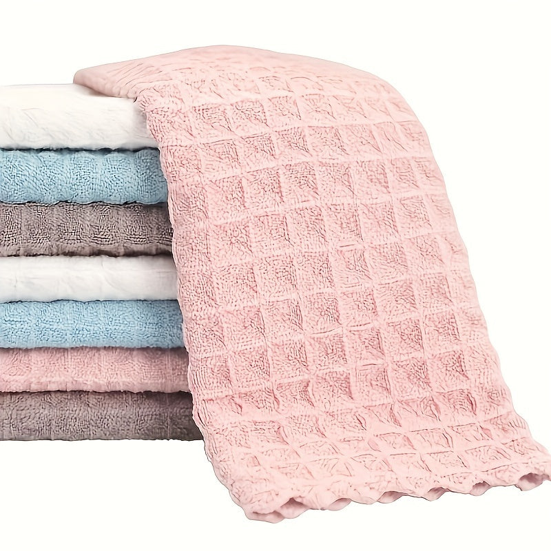 Set of 3 Coffee Shop Cleaning Towels, Absorbent Polyester Rags for Spills