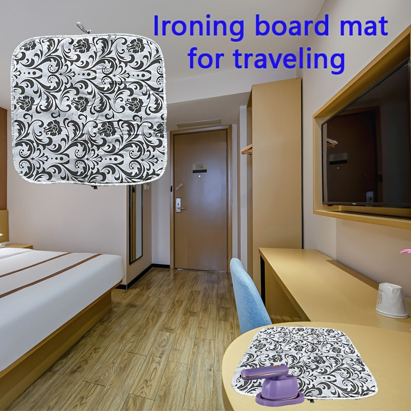 Получите комплект из двух предметов, включая чехол для гладильной доски и дорожный коврик. Чехол для утюга состоит из трех слоев и оснащен двумя ремнями и двумя пряжками для надежной и плотной посадки.