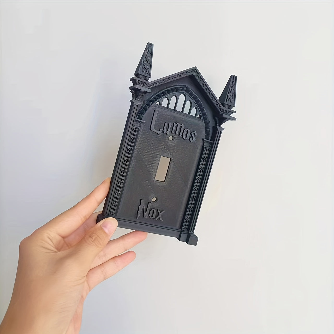 3D Printed Light Switch Cover Halloween Decor Black Wall Art No Batteries Needed
