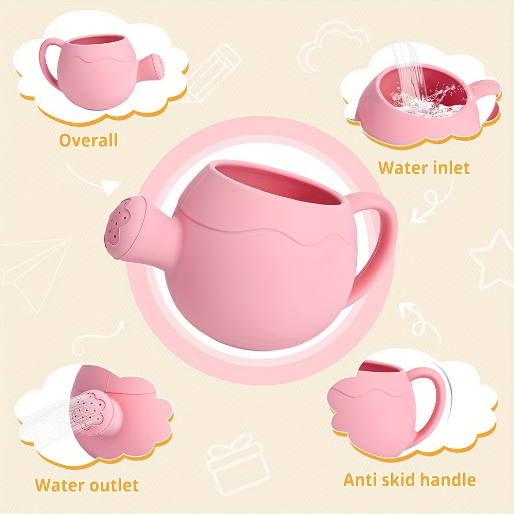Silicone Watering Can Toy for Toddlers Lightweight Bath Beach Garden Play