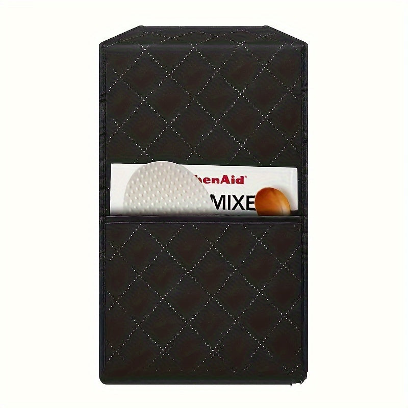 Polyester Kitchen Appliance Cover for Juicers Blenders and Mixers Black Satin Finish