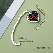 Heart-Shaped Foldable Purse Hook with Paw Print Design Zinc Alloy Handbag Table Hook