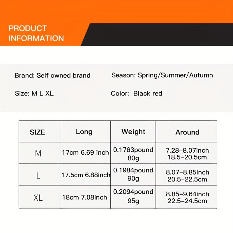 Og'irlik ko'tarish qo'lqoplari, sozlanadigan qo'llab-quvvatlash, nafas oladigan to'qima, qora, yopishtiruvchi yopqich bilan - fitnes, sport, bodibilding uchun ideal.