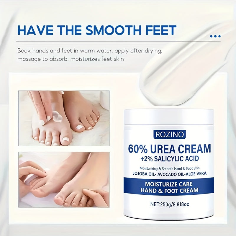 Urea Hand and Foot Cream 250g Moisturizing Salicylic Acid Jojoba Avocado