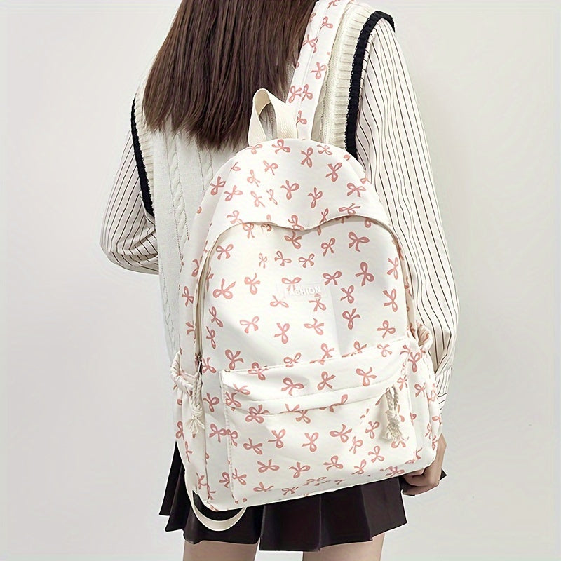 Kelebek bosma sumkasi Polyester ko'p bo'lakli maktab sayohati uchun zip yopilishi bilan chuqur khaki, pushti, to'q sariq, ko'k, qora