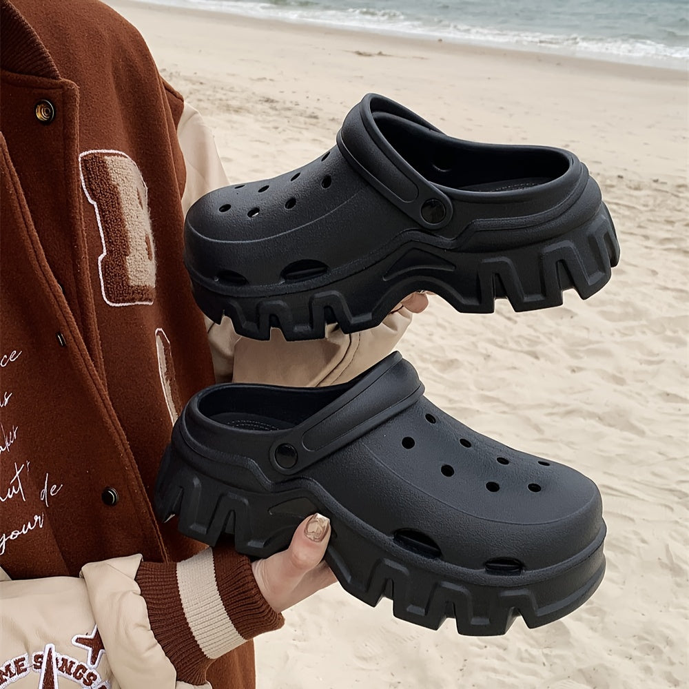 Women's Solid Color Mules & Clogs Breathable EVA Platform Slip-Ons