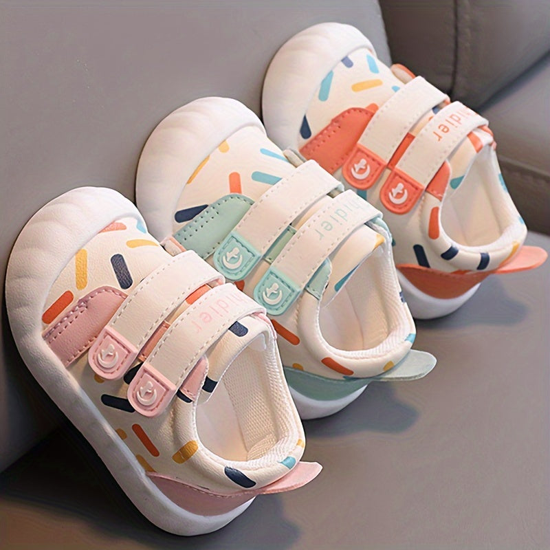 Zapatillas de lona de bebé para niños y niñas, microfibra, cuero sintético, antideslizantes, para interior y exterior, primavera y otoño