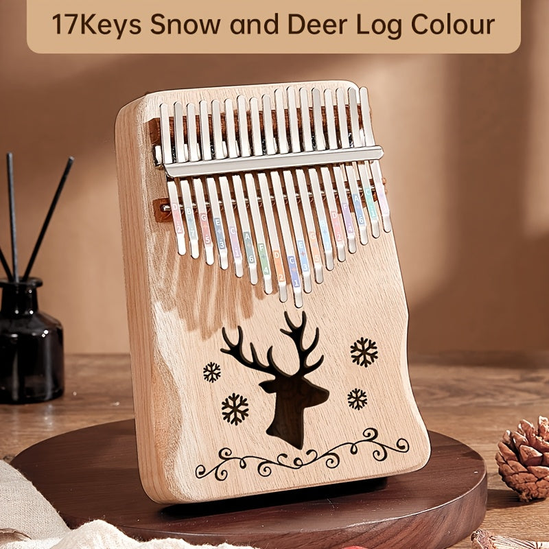 17-Key Multicolor Kalimba Thumb Piano for Beginners for Girls