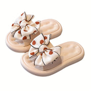 Girls Bowknot Slippers Non-Slip Lightweight PVC Indoor Outdoor Pool Beach All Seasons