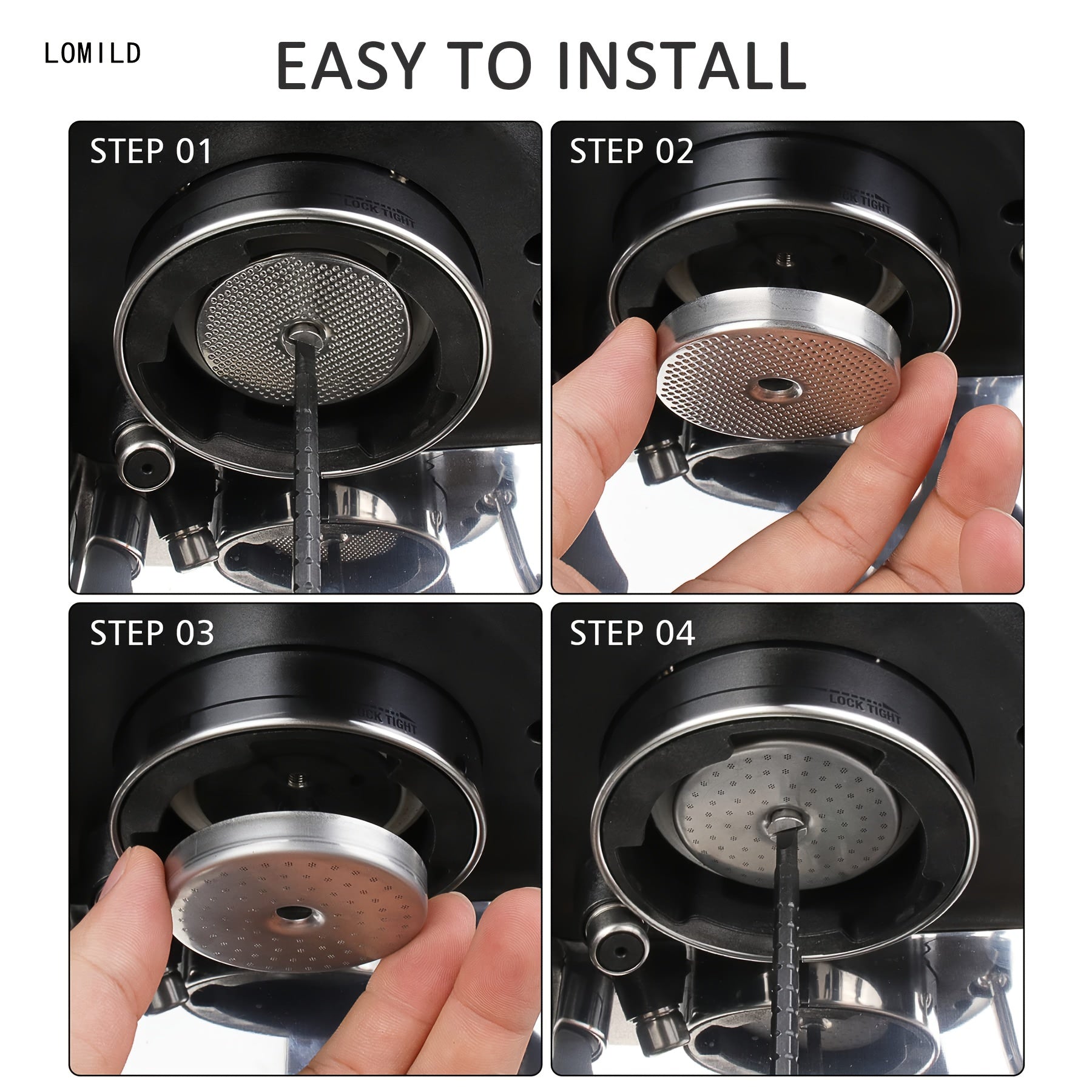 Brewing Head Filter Stainless Steel Water Separator Coffee Machine Accessory