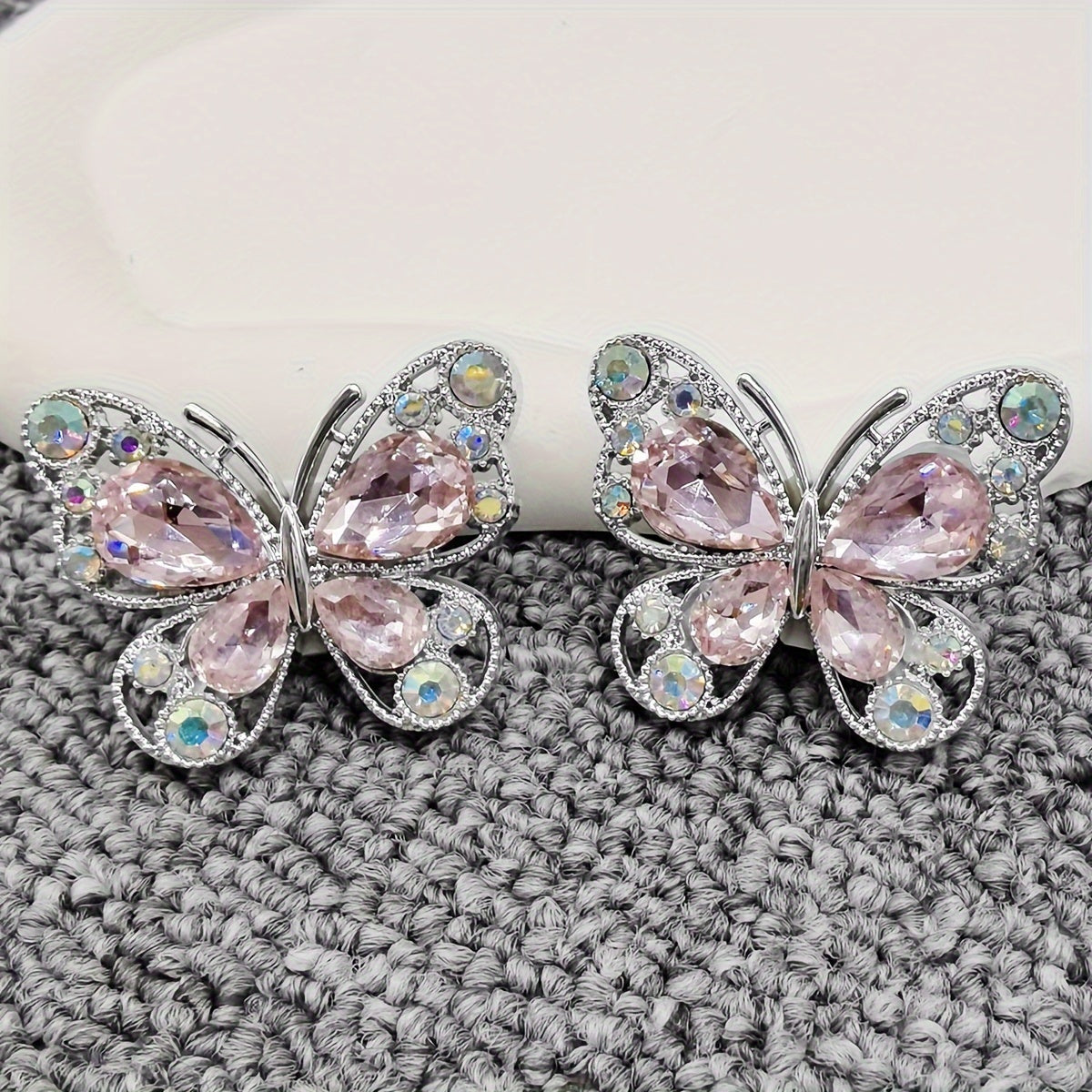 Women Rhinestone Butterfly Shoe Lace Charms Jewelry Shoe Decorations Accessories